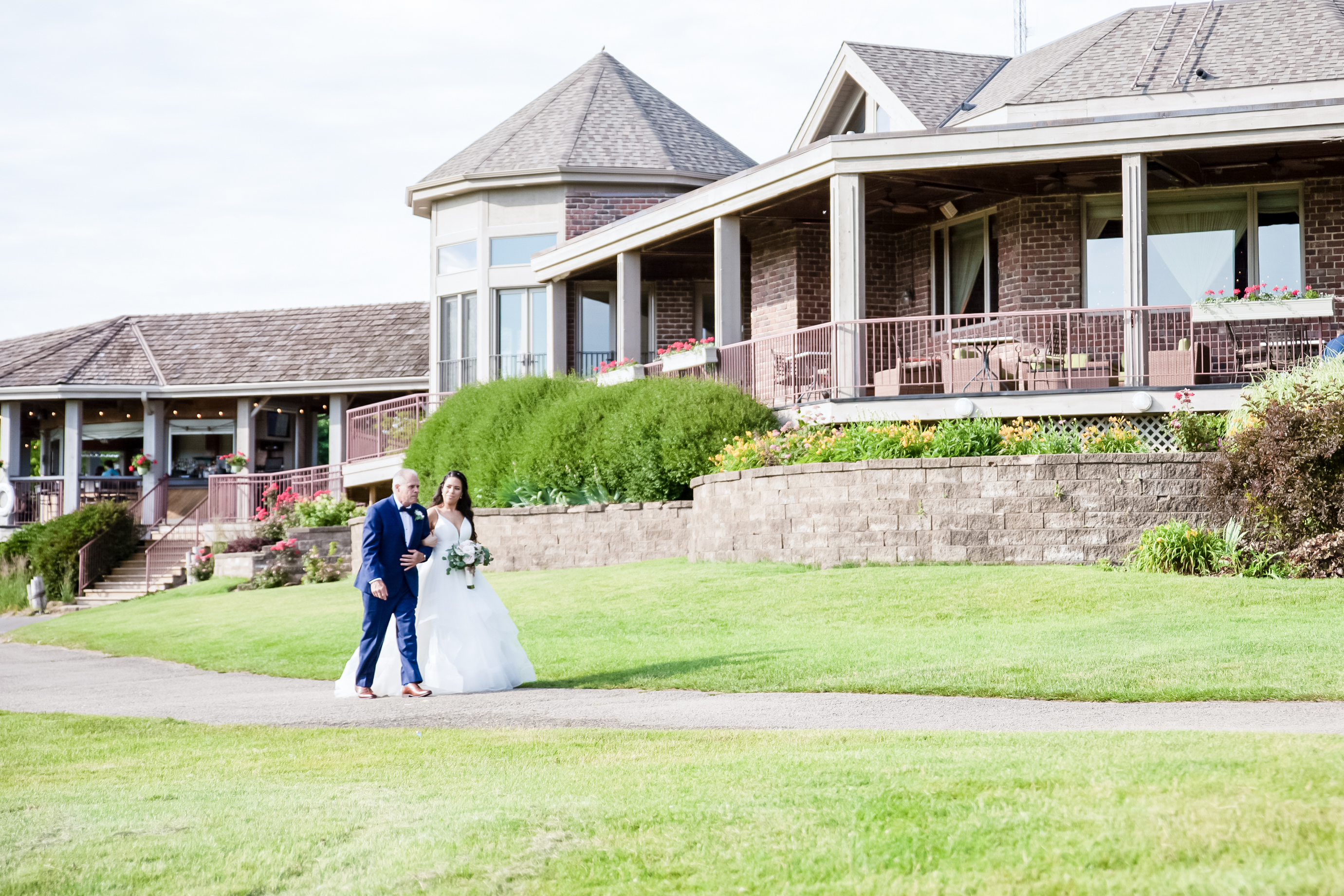 Bride Approaching Outdoor Ceremony Location | Wedding Gallery