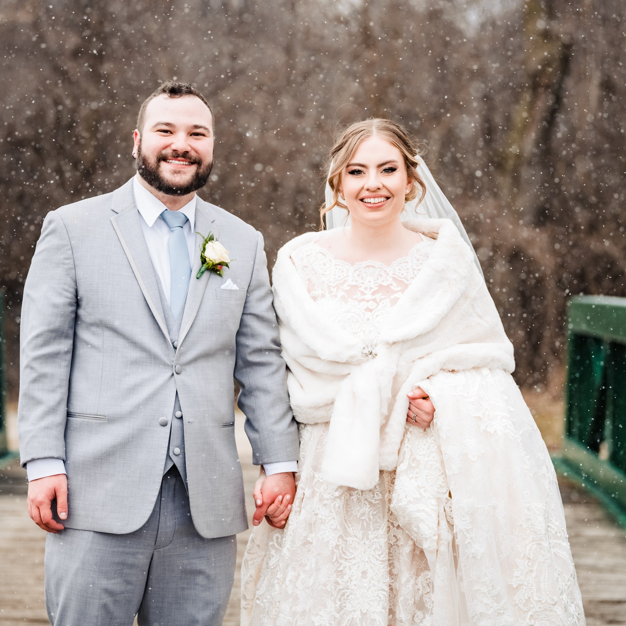 Snow on Bridge | Wedding Gallery