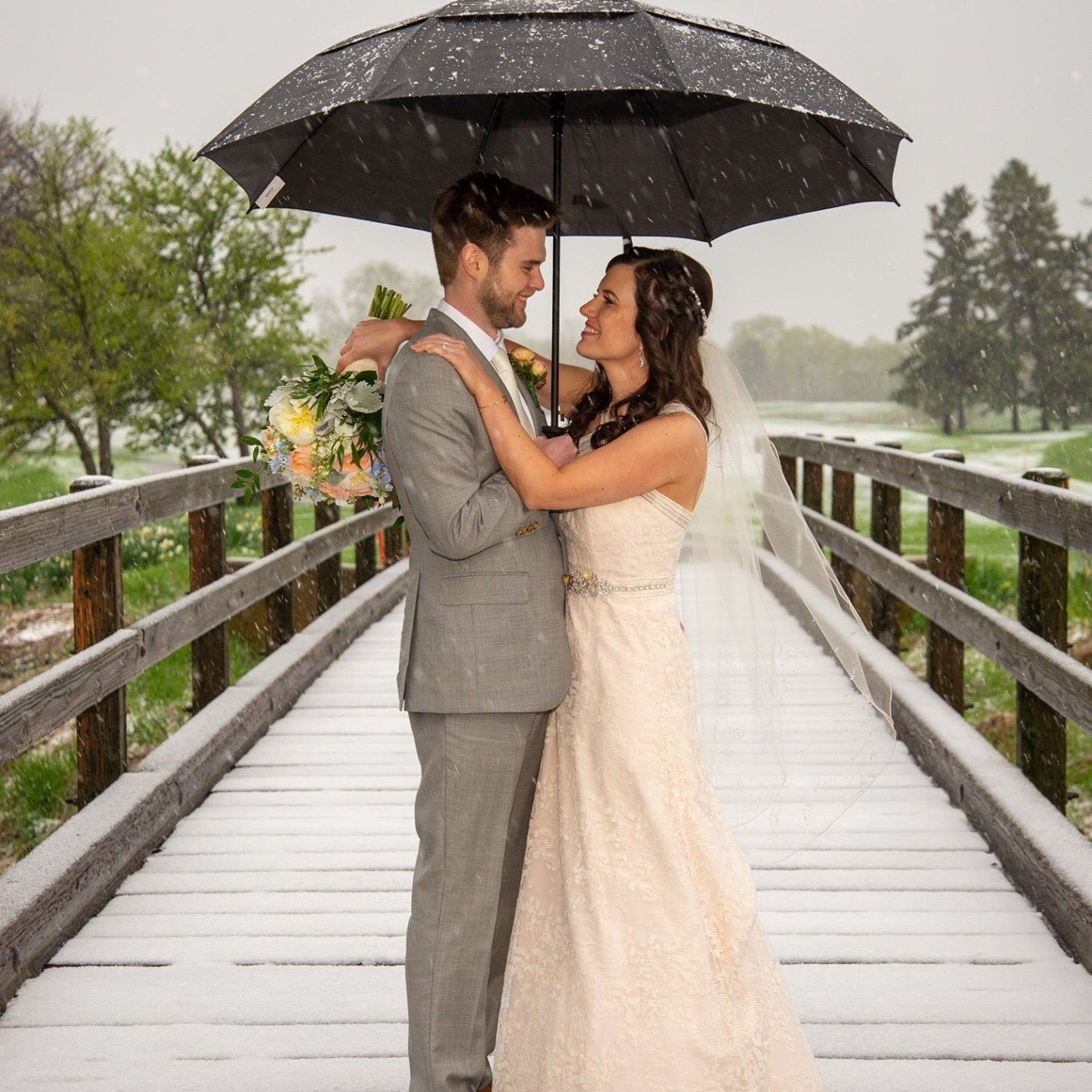 Snowy Photo Op | Wedding Gallery