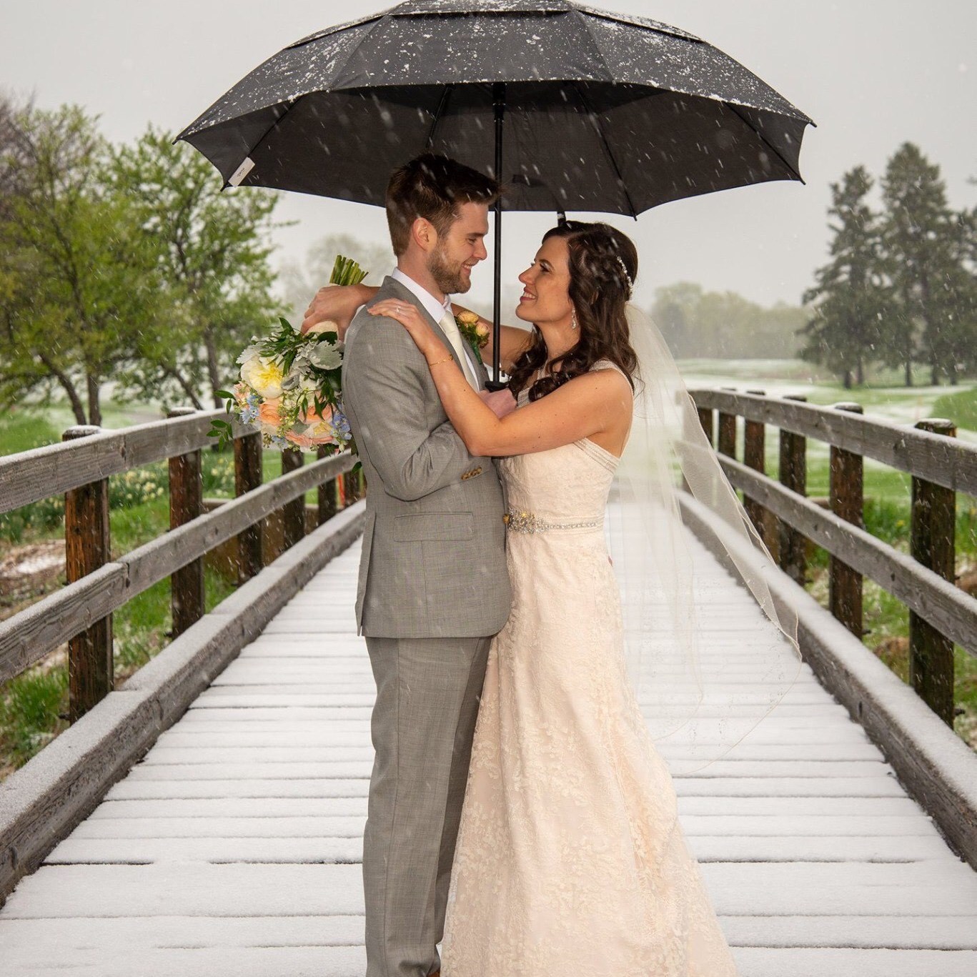 Snowy Photo Op  | Wedding Gallery