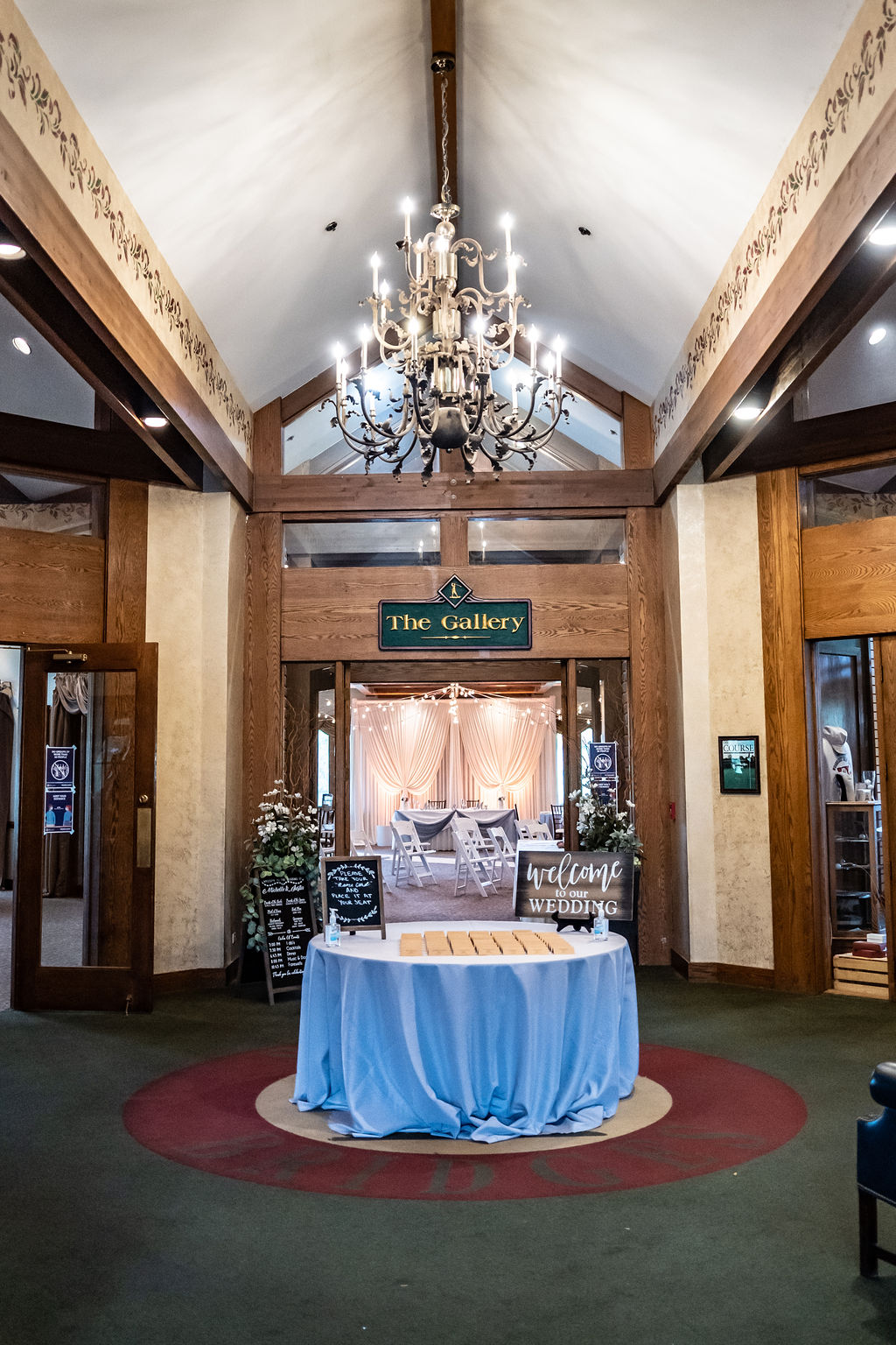 Place card table in Lobby  | Wedding Gallery